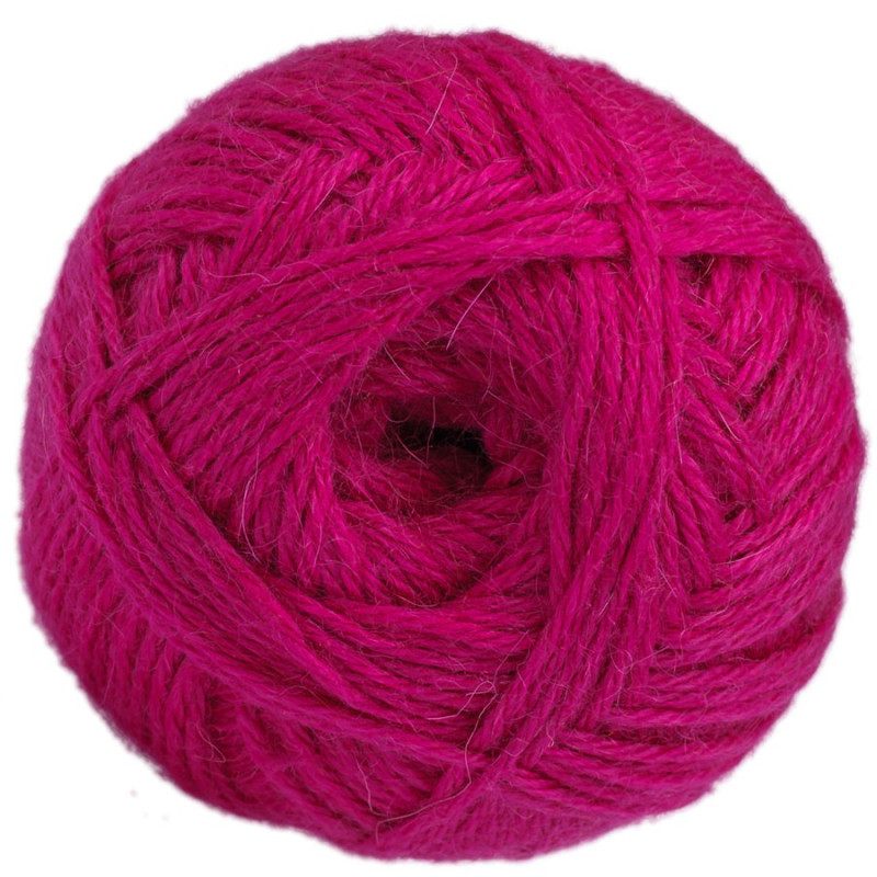 Leuchtend rosa - "Medium" - 100% Baby Lama - 100 gr./200 mt.