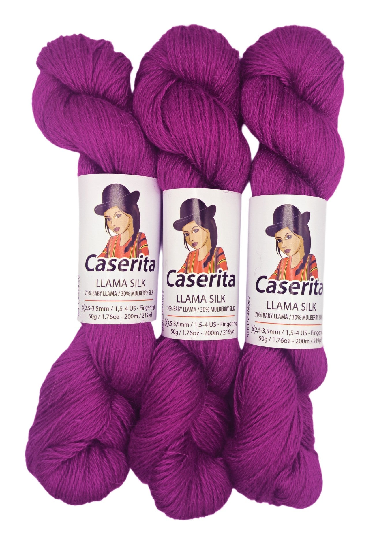 Violeta Magenta - Baby llama y Seda - 50 gr./200 m.