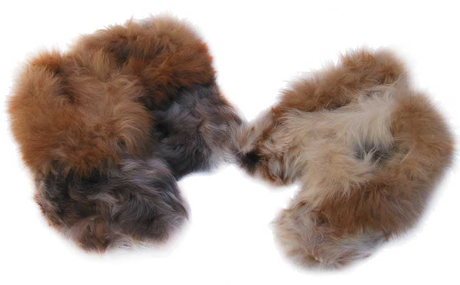 Pantuflas de felpa para niños - Piel de Alpaca